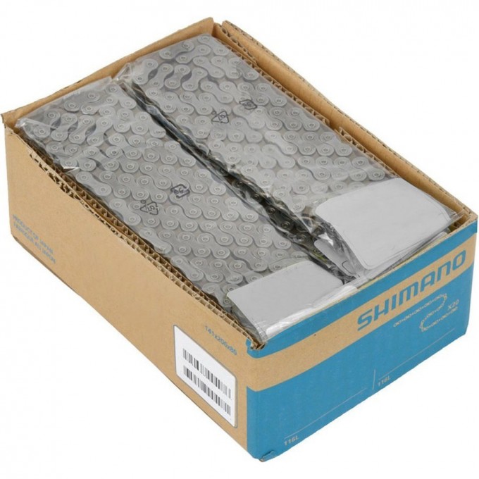 Цепь SHIMANO HG601, 11 скоростей, 116 звеньев, ампульный пин (20шт), road/mtb/e-bike совместим ICNHG60111116S