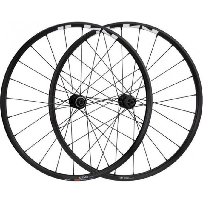 Комплект колес SHIMANO MT-500-B, переднее и заднее, F:15/R12 мм E-THRU, 29", для 11 скоростей, C.LOCK, OLD 110/148 EWHMT500FEREBD9
