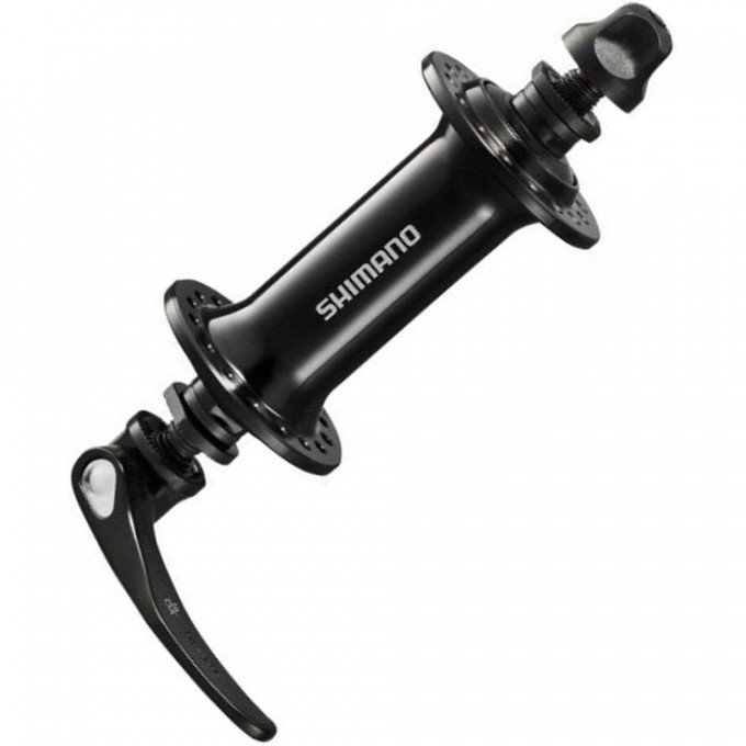 Втулка передняя SHIMANO RS400, 32 отверстия, QR 133 мм, черный EHBRS400BL