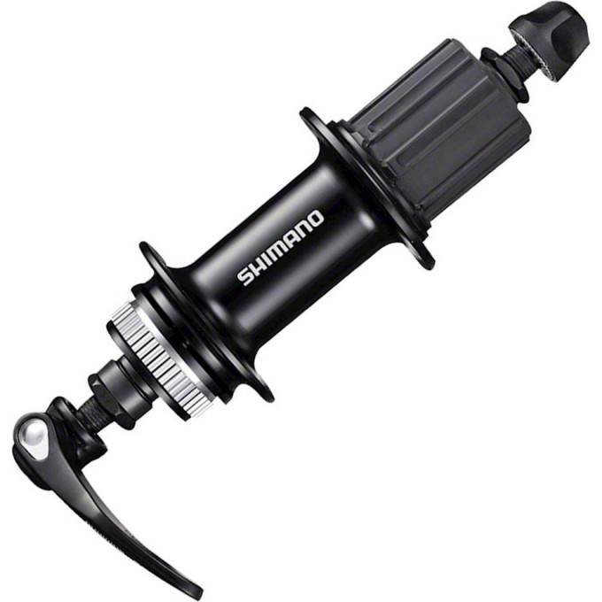 Втулка задняя SHIMANO RS505, 32 ОТВ, 10/11 СК, CENTER LOCK, R-QR 173мм, OLD 135мм, ЦВ. ЧЕРНЫЙ EFHRS505BZB