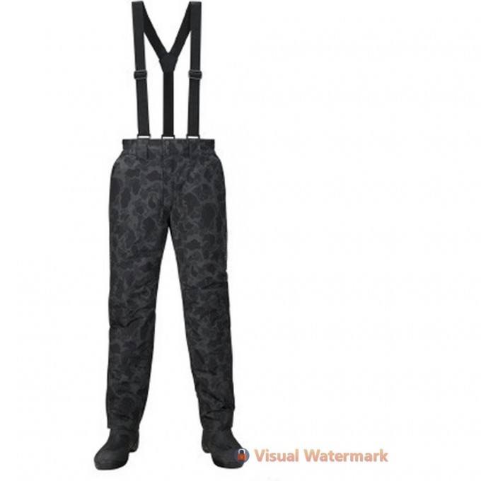 Брюки утеплённые SHIMANO RB-04PS DRYSHIELD чёрный камуфляж XL 59YRB04PS39