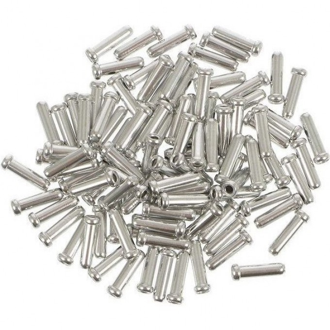 Концевик SHIMANO алюминиевый для троса переключателя, 100 штук, Y62098030