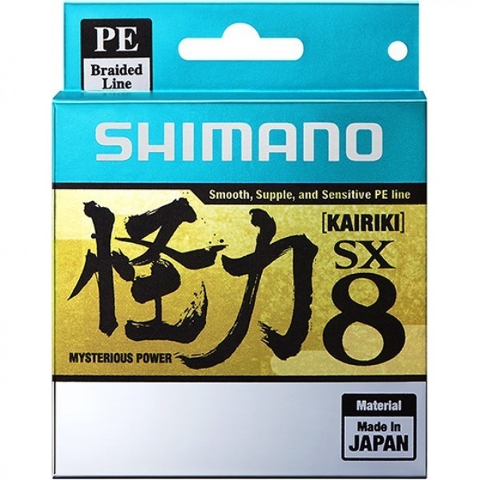 Леска плетёная SHIMANO KAIRIKI 8 PE 150 м разноцветная 0.230 мм 22.5 кг 59WPLA58R27