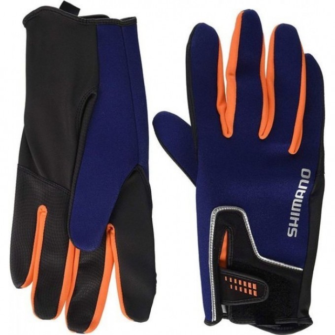 Перчатки SHIMANO GL-095Q синий, размер L 5YGL095QF5