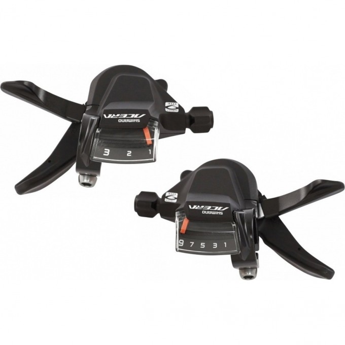 Шифтер SHIMANO ACERA, M3000, левый/правый, 3X9 скоростей, тросы(нержавейка)+оплетка ESLM3000PA3