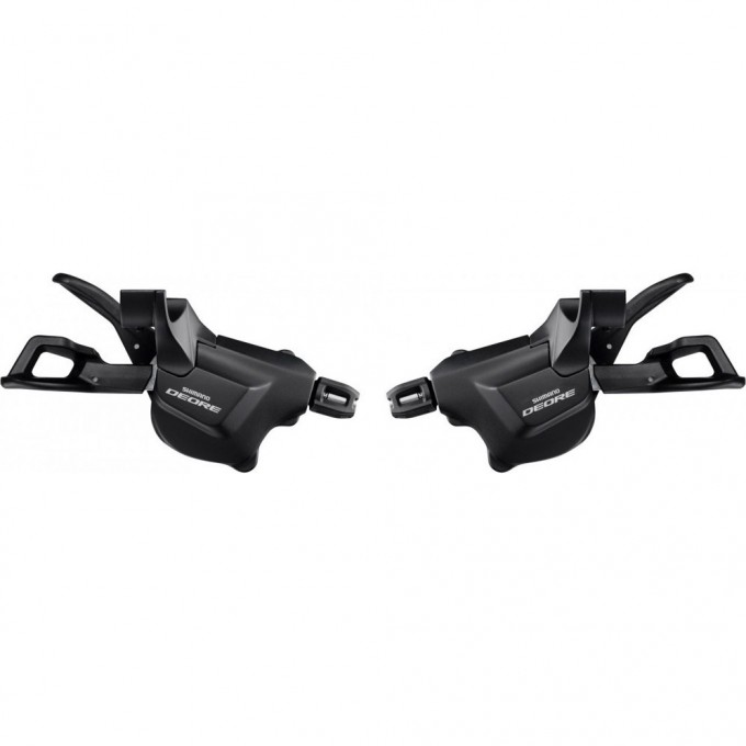 Шифтер SHIMANO DEORE, M6000-IR, правый, 10 скоростей, I-SPEC II, без индикатора, трос 2050 мм ISLM6000IRA