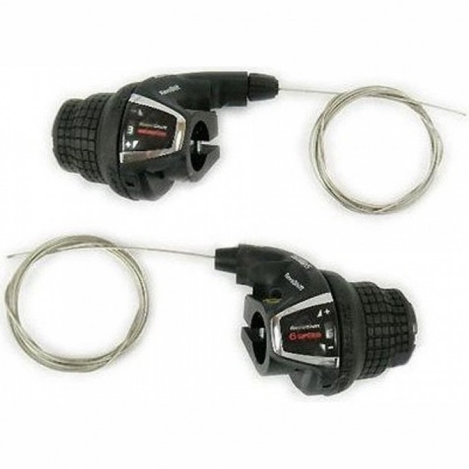 Шифтер SHIMANO TOURNEY, RS35, лев/пр, 3x6ск, тр.+оплетк ESLRS35P6A