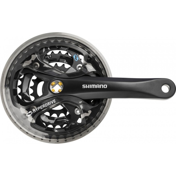 Система SHIMANO ACERA, M361, 170 мм, квадрат, 42/32/22T, защита, черный EFCM361C222CL