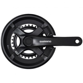 Система SHIMANO TY501, 170 мм, для 2x7/8 скоростей, квадрат, 46/30