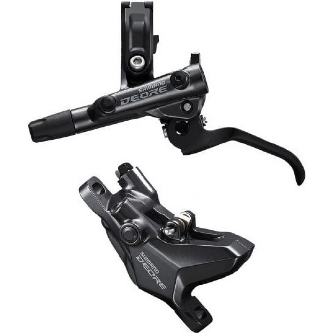 Тормоз дисковый SHIMANO DEORE, M6100, J-kit, BL(левый)/BR(передний), полимерные колодки, 1000мм EM61001JLFPRA100