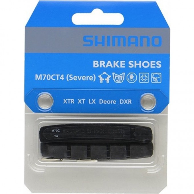 Тормозные колодки SHIMANO для v-brake, M70CT4, картридж Y8A298060