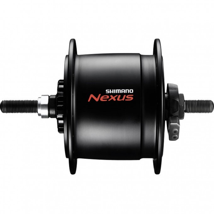 Втулка передняя динамо SHIMANO NEXUS, 6V 3.0W, 32 отверстия, 100X140 мм, под гайки, черный ADHC30003NNBL