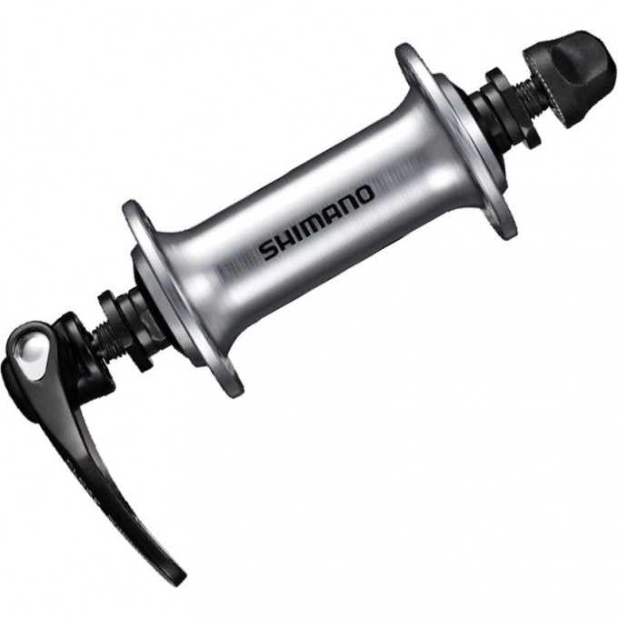 Втулка передняя SHIMANO RS400, 32 отверстий QR 133мм, серебристый EHBRS400BS