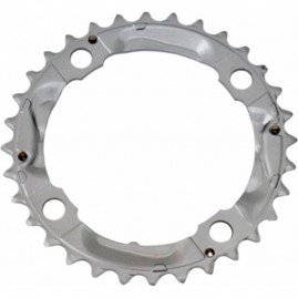 Звезда передняя SHIMANO FC-M430-8 32T серебристая, с защитой