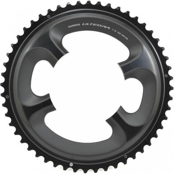 Звезда передняя SHIMANO ULTEGRA FC-6800, 52T-MB, черная, для 52-36T Y1P498070