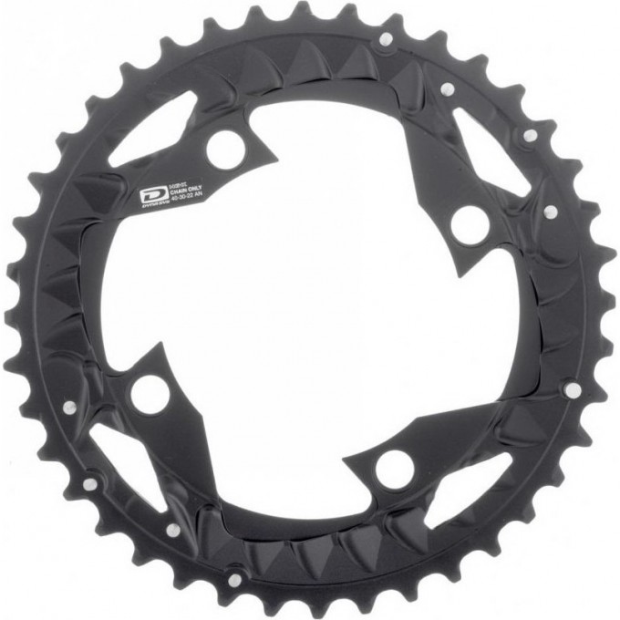 Звезда передняя SHIMANO Y-PART, для FC-M523, 40T-AN, черный Y1PY98020