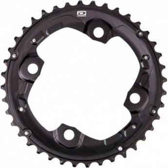 Звезда передняя SHIMANO Y-PART FC-M615, 38T-AK, черная